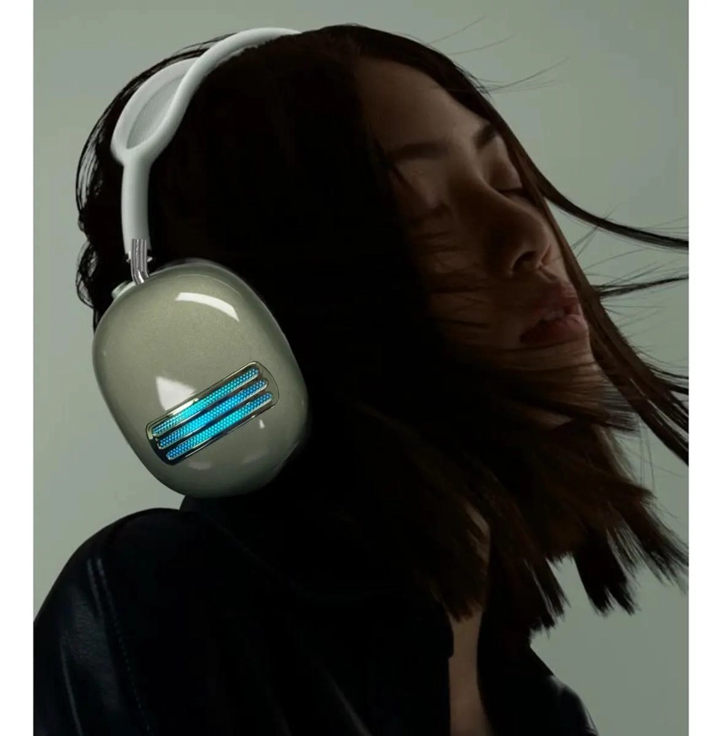 AUDIFONOS OVER-EAR INALAMBRICOS BLUETOOTH CON LUZ LED RGB - 3