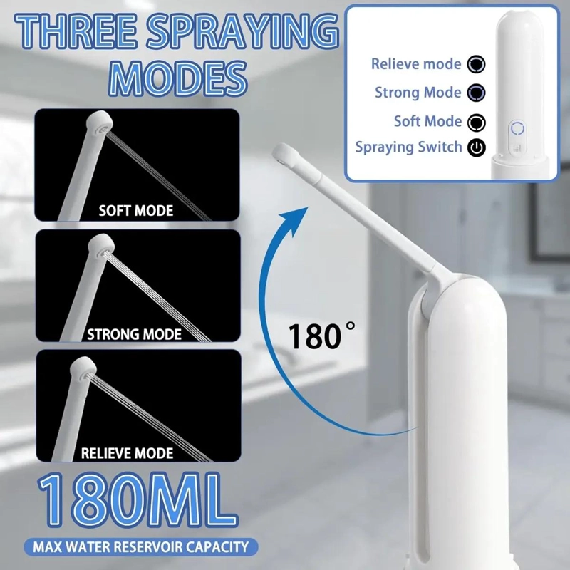 BIDET PORTATIL RECARGABLE PARA BAÑO Y CUIDADO PERSONAL - 5