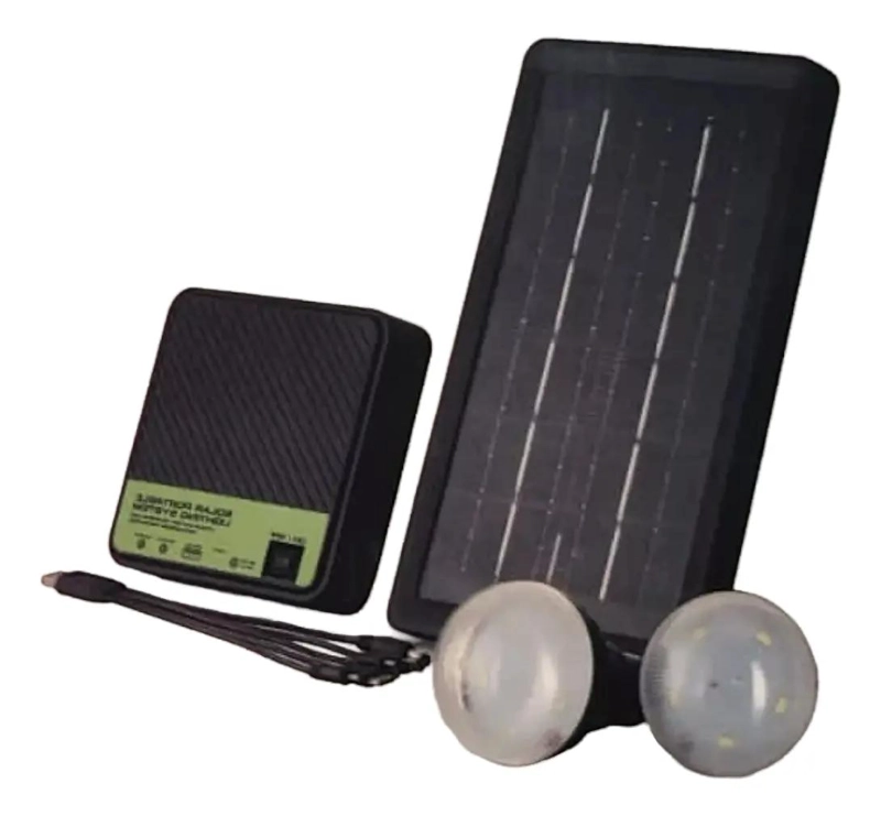 KIT DE ILUMINACION SOLAR PORTATIL CON AMPOLLETAS PARA ACA - 3