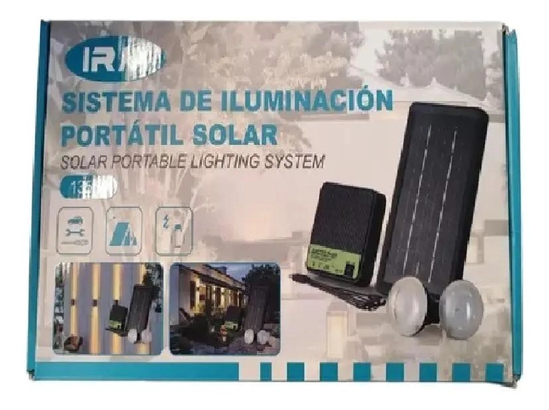 KIT DE ILUMINACION SOLAR PORTATIL CON AMPOLLETAS PARA ACA - 5