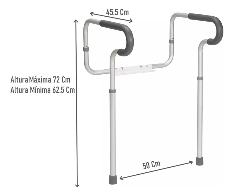 BARRA DE APOYO DE ALUMINIO PARA INODORO - 3