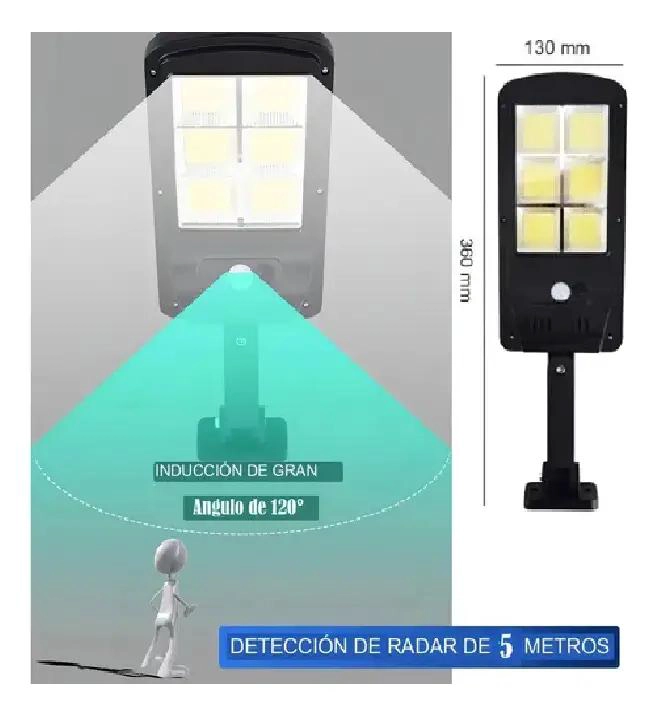 PACK DE FOCOS LED SOLARES CON SENSOR DE MOVIMIENTO - 1