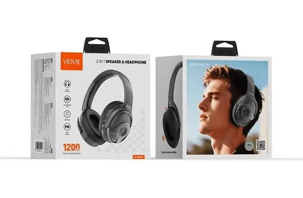 AUDIFONOS INALAMBRICOS BLUETOOTH CON ALTAVOZ 2 EN 1 - 2