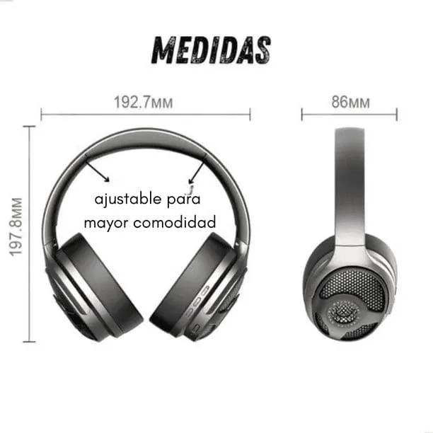 AUDIFONOS INALAMBRICOS BLUETOOTH CON ALTAVOZ 2 EN 1 - 3