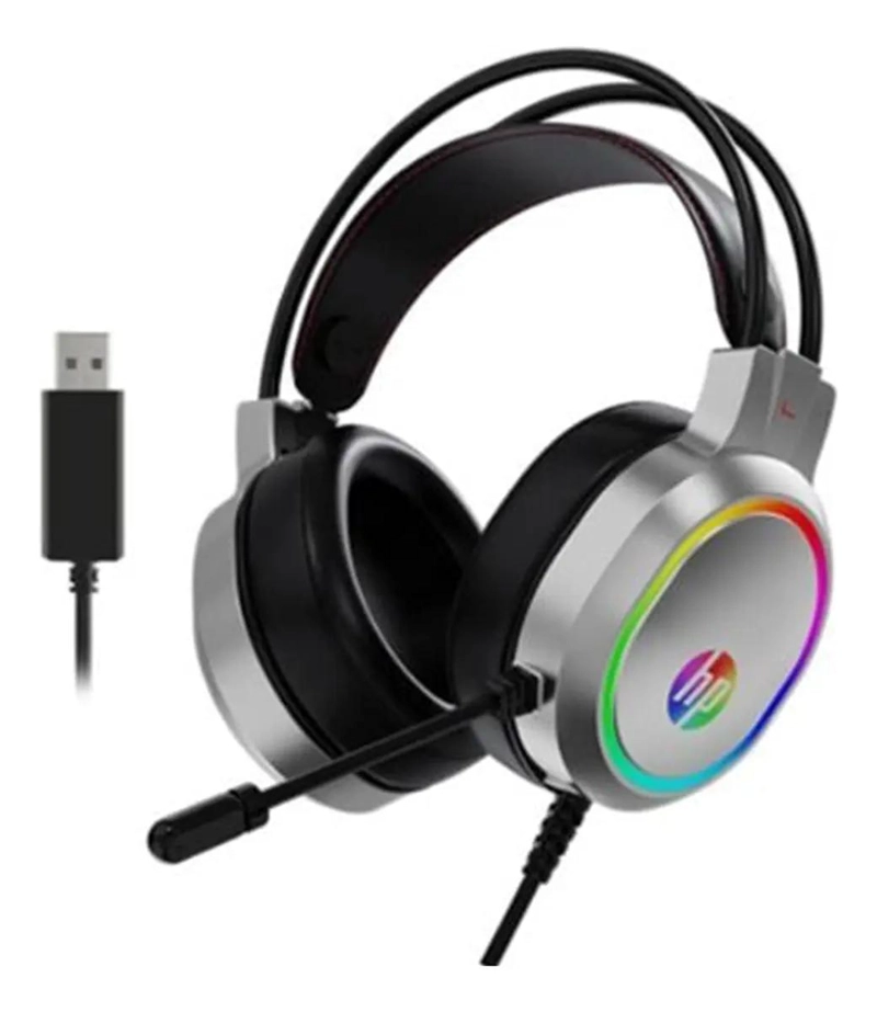 AUDIFONOS GAMER RGB USB PARA PC PS4 XBOX NEGRO - 2