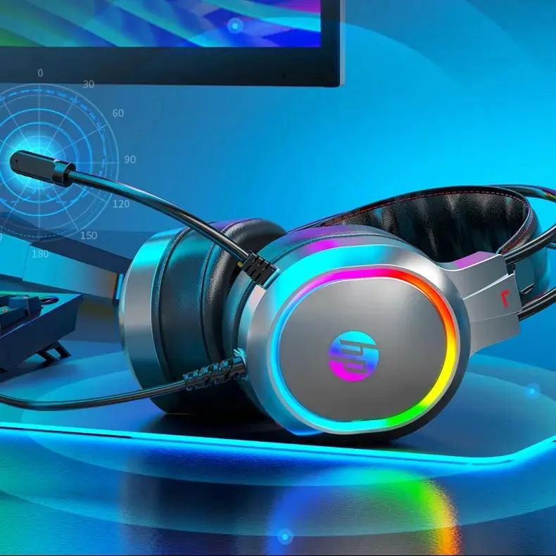 AUDIFONOS GAMER RGB USB PARA PC PS4 XBOX NEGRO - 5