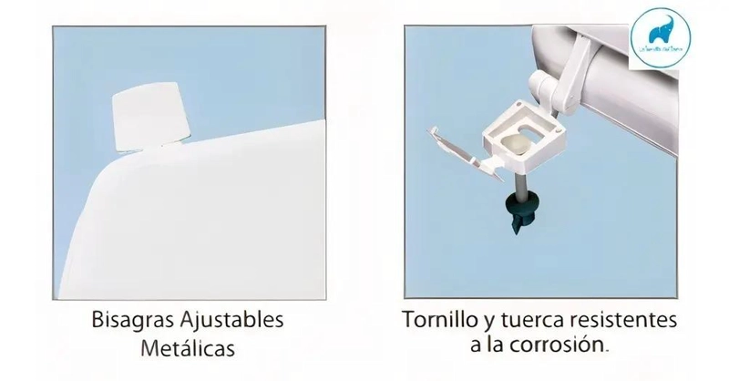 ASIENTO DE INODORO ELONGADO BLANCO DE MADERA - 3