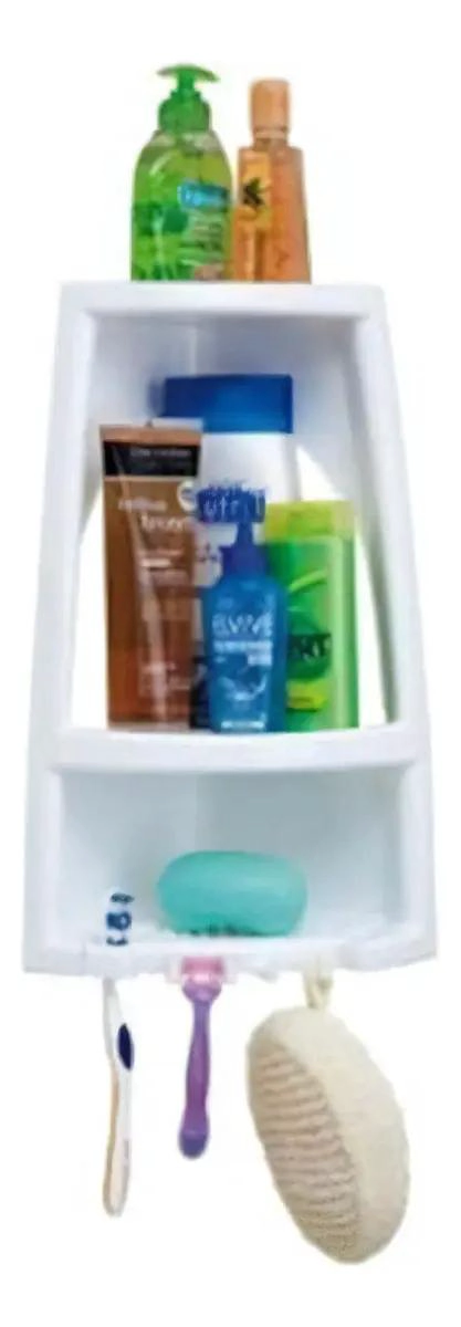 ORGANIZADOR ESQUINERO BLANCO PARA BAÑO - 2