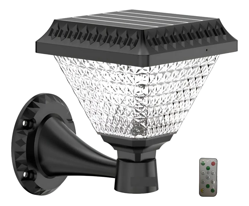 FOCO SOLAR APLIQUE PARED FAROL BICOLOR CON RGB - 1