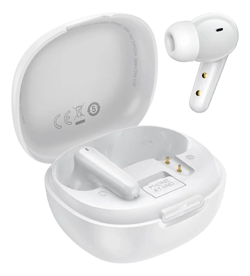 AUDIFONOS BLUETOOTH IN EAR CON TRADUCTOR Y STAND BLANCO - 1