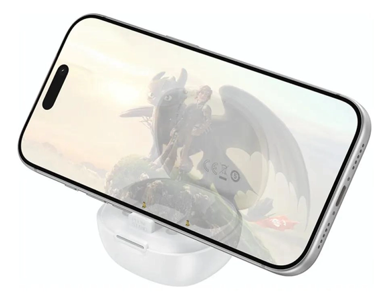 AUDIFONOS BLUETOOTH IN EAR CON TRADUCTOR Y STAND BLANCO - 2