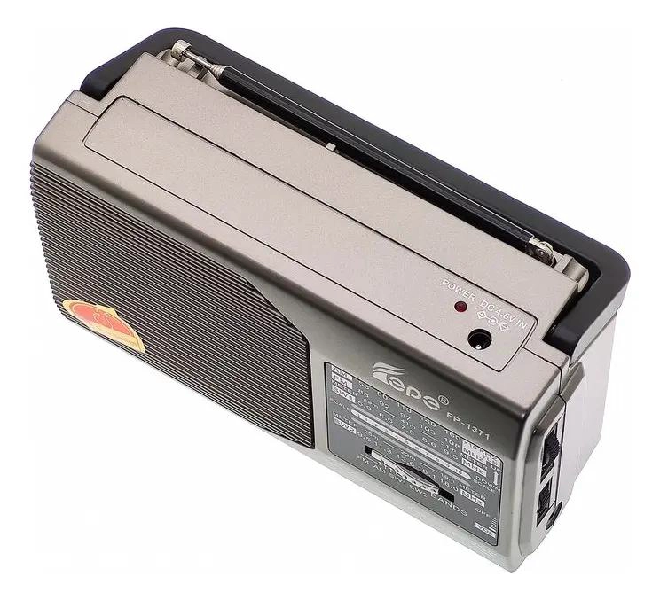 RADIO PORTATIL VINTAGE 4 BANDAS AM FM CON AURICULARES - 5