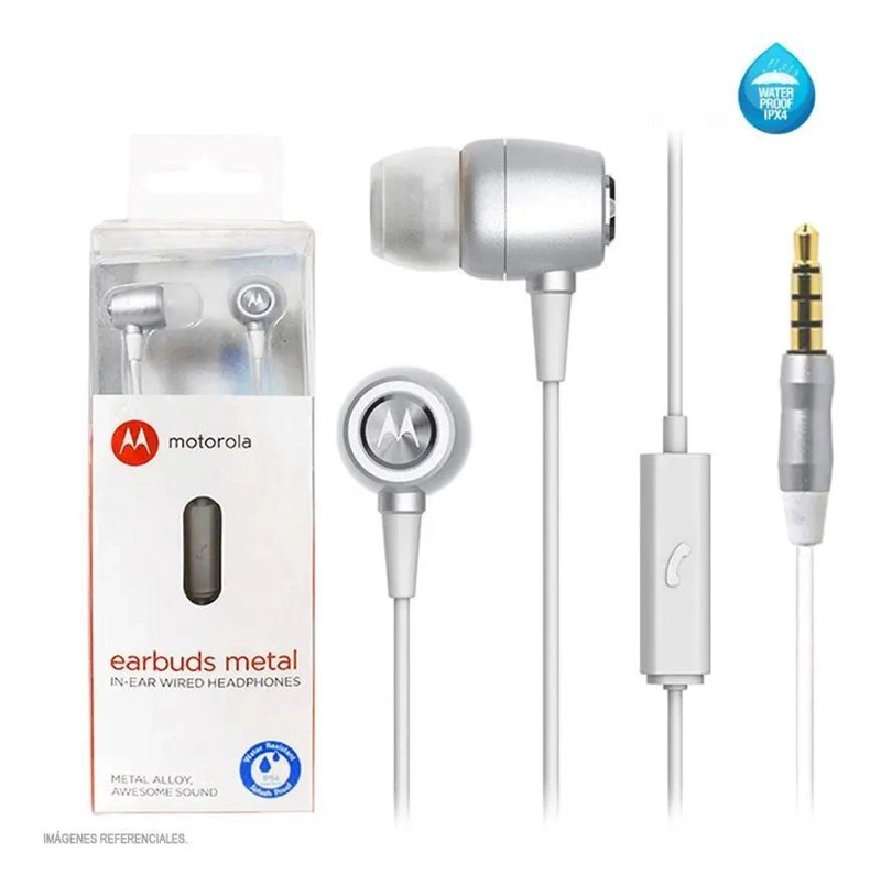 AUDIFONOS INTRA-AURICULARES METAL CON PROTECCION IPX4 - 2