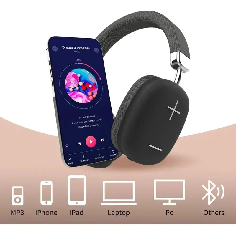 AUDIFONOS BLUETOOTH INALAMBRICOS ES04 NEGRO - 5