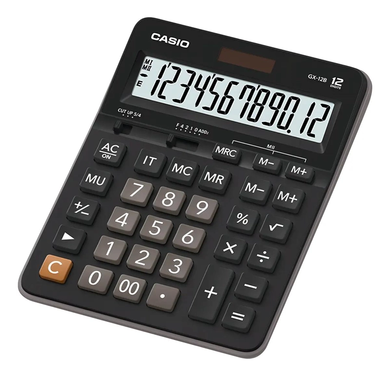 CALCULADORA DE ESCRITORIO 12 DIGITOS COLOR NEGRO - 1