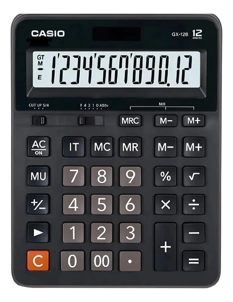 CALCULADORA DE ESCRITORIO 12 DIGITOS COLOR NEGRO - 2