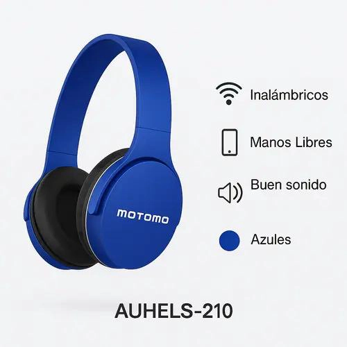 AUDIFONOS INALAMBRICOS BLUETOOTH CON MICROFONO Y CONTROL - 2