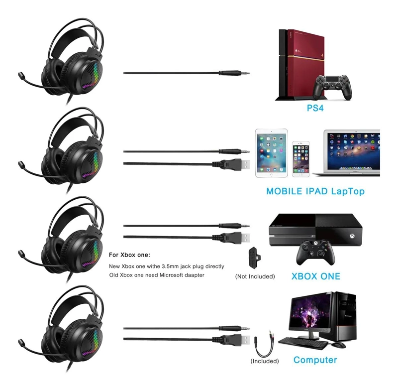 AURICULARES GAMING BLUETOOTH CON MICROFONO Y DRIVERS 50MM - 2