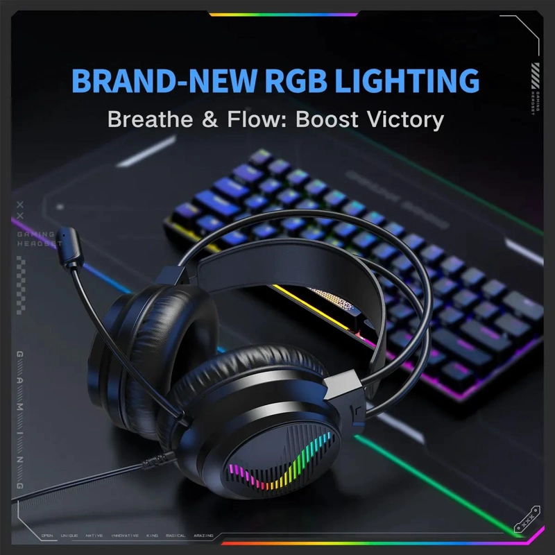 AURICULARES GAMING BLUETOOTH CON MICROFONO Y DRIVERS 50MM - 3
