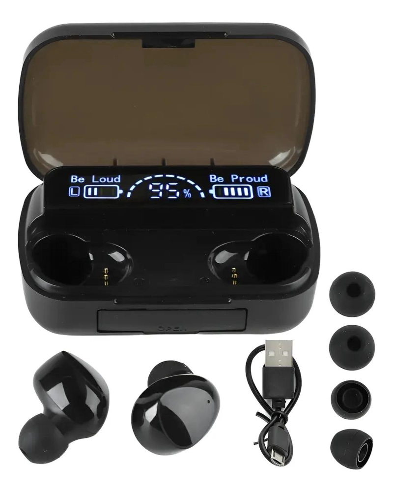 AUDIFONOS BLUETOOTH INALAMBRICOS ESTE REO CON ESTUCHE DE C - 1