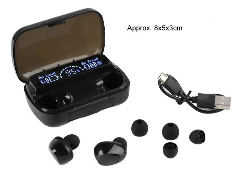 AUDIFONOS BLUETOOTH INALAMBRICOS ESTE REO CON ESTUCHE DE C - 3