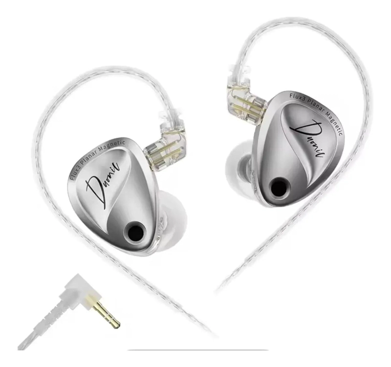 AUDIFONOS IN EAR KZ DUONIC SILVER SIN MICROFONO - 1