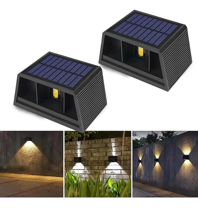 APLIQUE SOLAR DOBLE CARA PARA EXTERIORES - 2