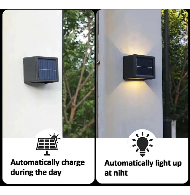 APLIQUE SOLAR DOBLE CARA PARA EXTERIORES - 5