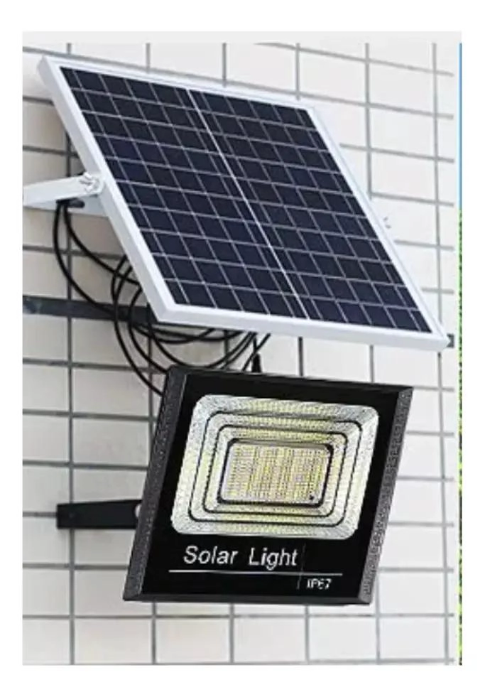 FOCO SOLAR EXTERIOR 300W CON PANEL Y CONTROL REMOTO - 3