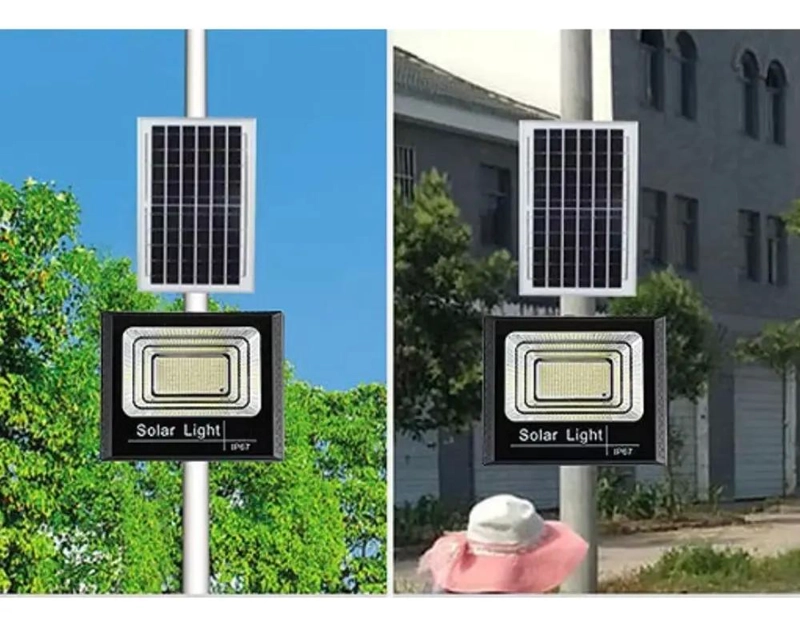 FOCO SOLAR EXTERIOR 300W CON PANEL Y CONTROL REMOTO - 4