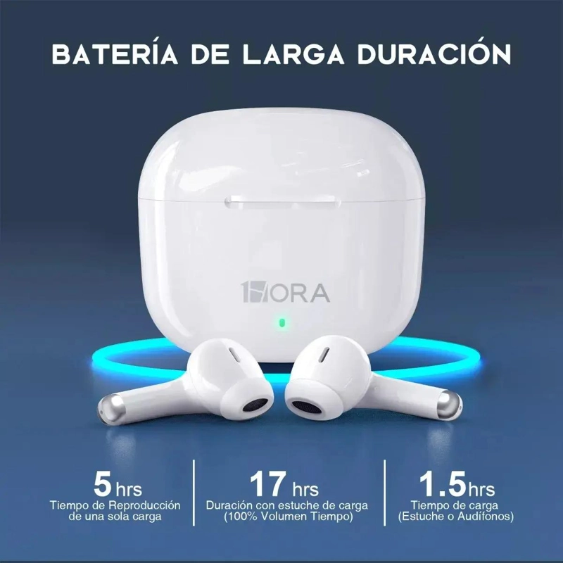 AUDIFONOS INALAMBRICOS BLUETOOTH 5.3 RECARGABLES - 5