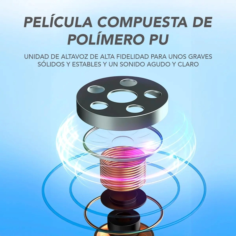 AUDIFONOS INALAMBRICOS TWS BLUETOOTH 5.3 CON CARGA USB-C - 5