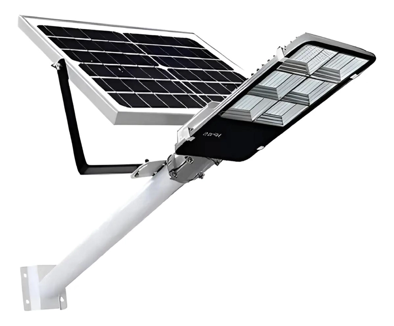 FOCO SOLAR LED EXTERIOR CON LUPA Y POSTE 600W - 1