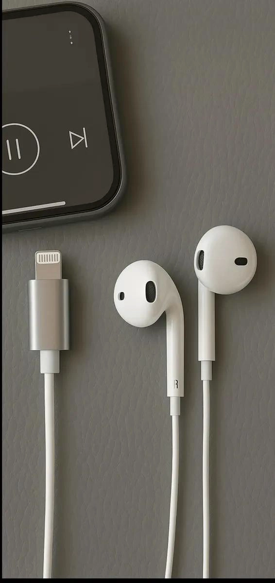 AUDIFONOS ALAMBRICOS PARA IPHONE SIN GOMA - 4