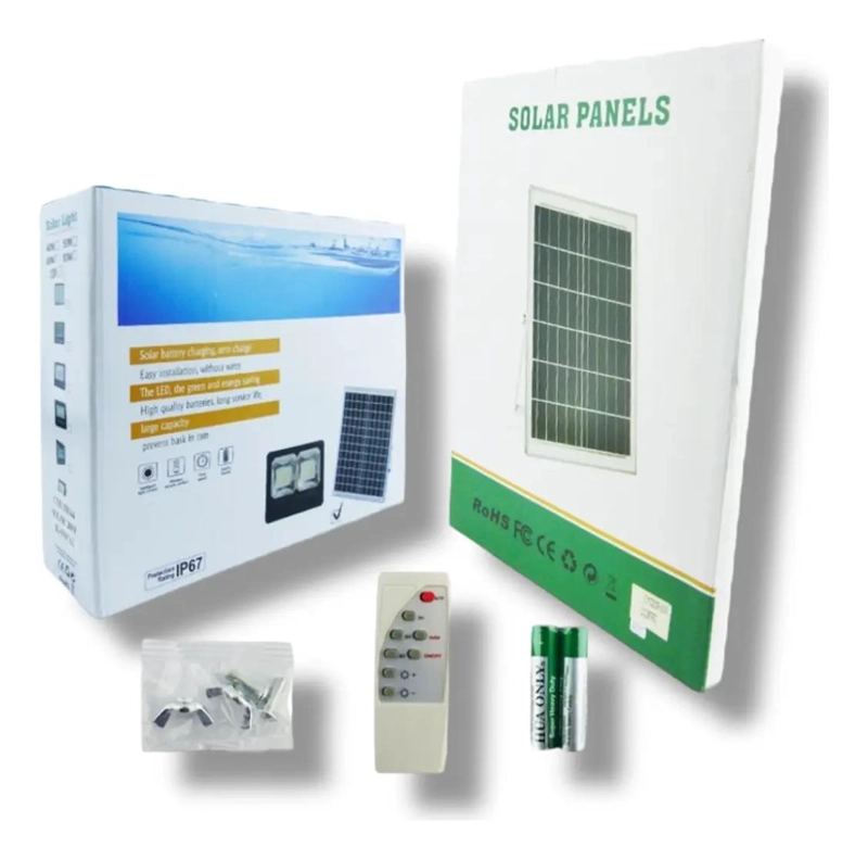 PROYECTOR SOLAR LED 500W CON 193 LEDS Y PANEL SOLAR - 4