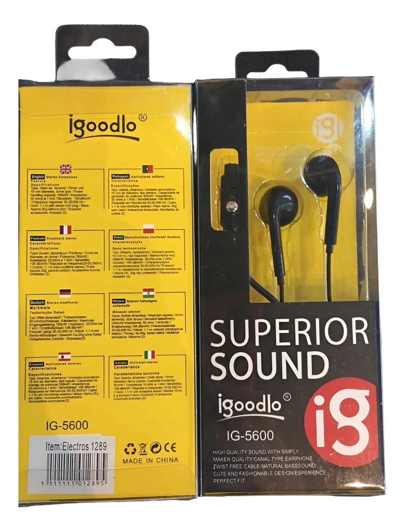 AUDIFONOS MANOS LIBRES CON MICROFONO PACK 12 UNIDADES - 1