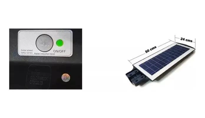 FOCO LED EXTERIOR SOLAR 180W CON SENSOR Y PANEL - 2