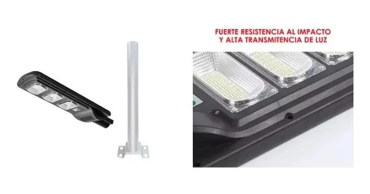 FOCO LED EXTERIOR SOLAR 180W CON SENSOR Y PANEL - 4