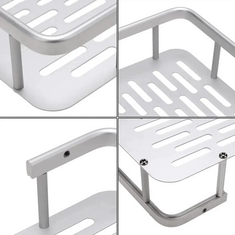 REPISA DE ALUMINIO DE 2 NIVELES PARA PARED - 4