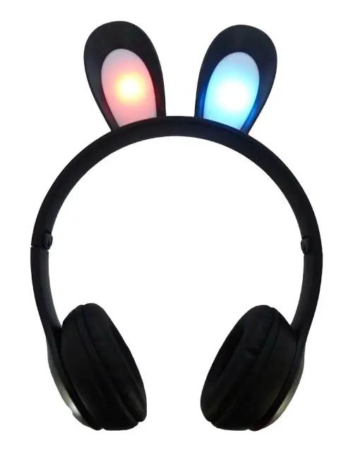 AUDIFONOS BLUETOOTH PLEGABLES CON LUCES LED PARA NIÑOS - 3