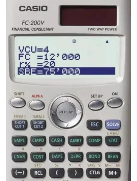 CALCULADORA FINANCIERA COLOR PLATEADO CON FUNCIONES AVANZ - 3