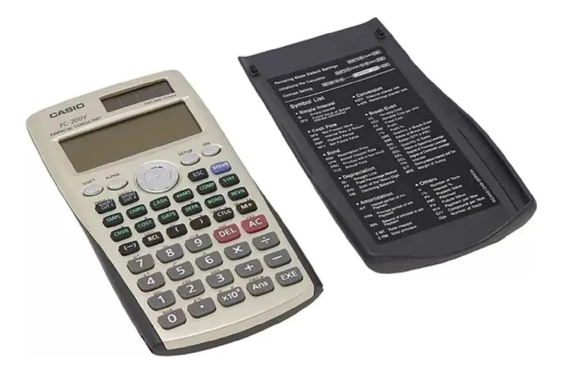 CALCULADORA FINANCIERA COLOR PLATEADO CON FUNCIONES AVANZ - 5