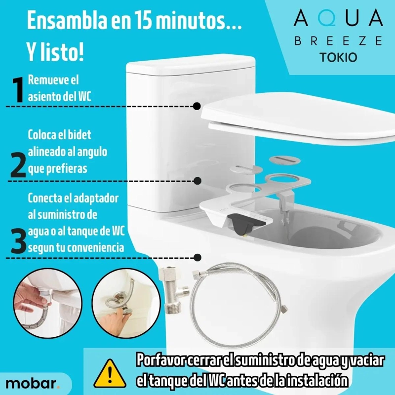 BIDET DUCHA ARABE PARA INODORO CON LAVADO - 2