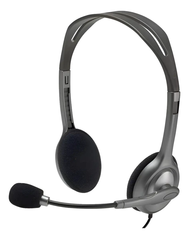 AUDIFONO DIADEMA CON MICROFONO Y CONECTOR JACK 3.5MM - 1