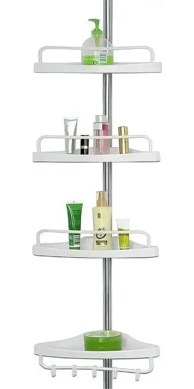 ORGANIZADOR ESQUINERO AJUSTABLE PARA DUCHA 4 PISOS - 2