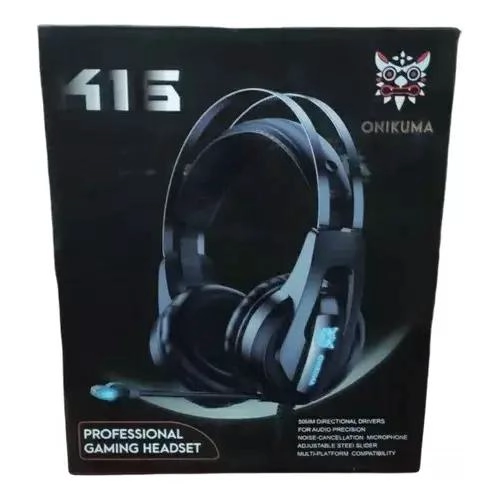 AUDIFONOS GAMER K16 RGB CON CANCELACION DE RUIDO - 1