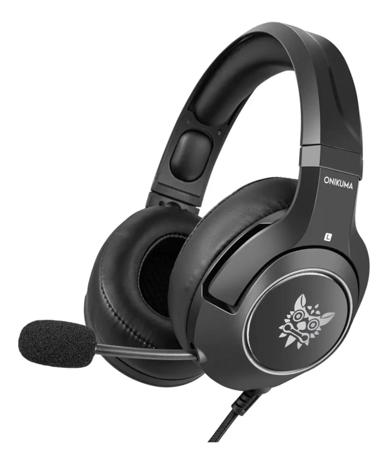 AUDIFONOS GAMER OVER-EAR CON MICROFONO Y LUZ LED - 1