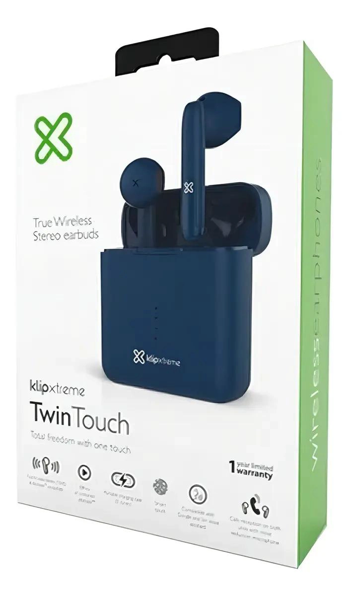 AURICULARES INALAMBRICOS IN-EAR TWS CON MICROFONO AZUL - 3