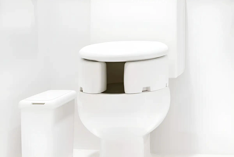 ALZA PARA INODORO BLANCO DE 13 CM CON TAPA - 1