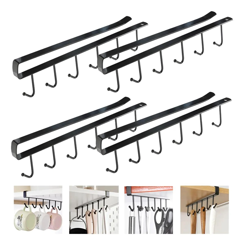 SET 4 GANCHOS COLGANTES PARA COCINA Y BAÑO - 1